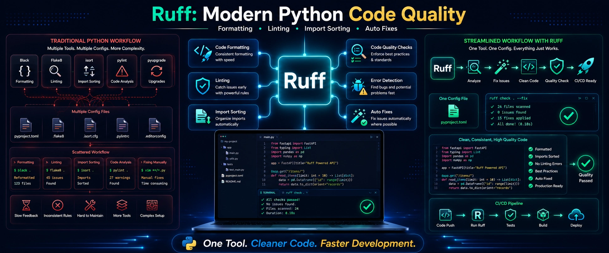 Learn Ruff Python formatter